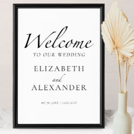 Herzlich willkommen bei unserem Begrüßungszeichen  Poster