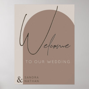 Herzlich Willkommen bei unserem Hochzeitskaffee Poster