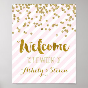 Herzlich willkommen bei unserem Hochzeitsschild Pi Poster