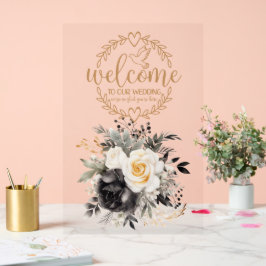 Herzlich willkommen bei unserem Hochzeitssymbol Acrylschild