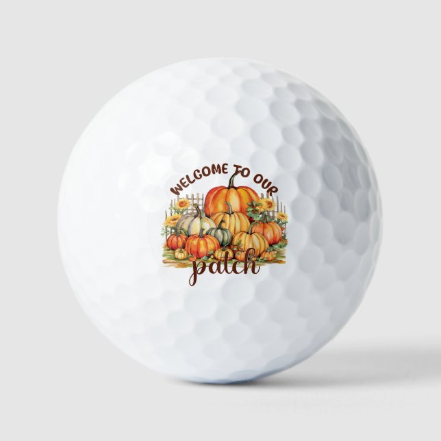 Herzlich willkommen bei unserem Patch - Cosy Pumpk Golfball (Vorderseite)
