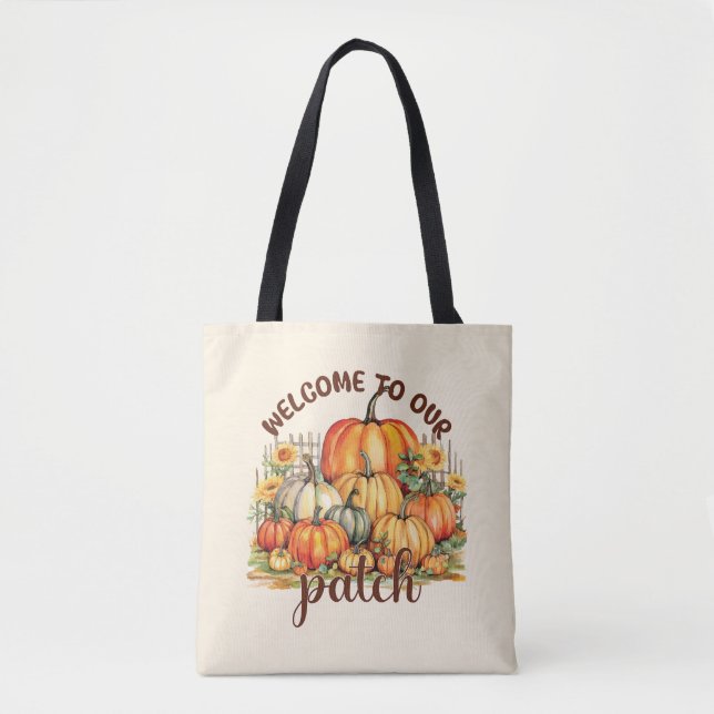 Herzlich willkommen bei unserem Patch - Cosy Pumpk Tasche (Vorderseite)