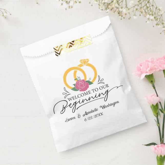 Herzlich willkommen bei unseren ersten Namen Datum Geschenktütchen (Versiegelt)