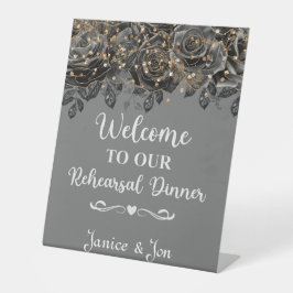 Herzlich Willkommen bei unserer Probe Dinner Black Sockelschild