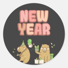 Herzlich Willkommen beim Fresh Start! Runder Aufkleber