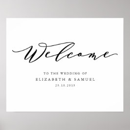 Herzlich willkommen beim Hochzeitszeichen Poster