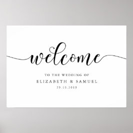 Herzlich willkommen beim Hochzeitszeichen Poster