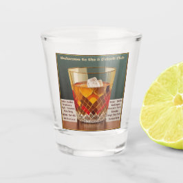 Herzlich willkommen im 5-Uhr Club Mid Century Desi Schnapsglas