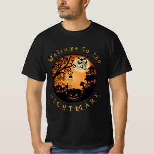 Herzlich willkommen im Albtraum Halloween Pumpkin T-Shirt