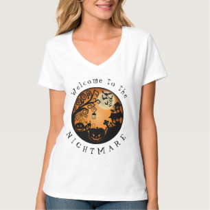 Herzlich willkommen im Albtraum Halloween Pumpkin  T-Shirt