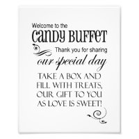 Herzlich willkommen im Candy Buffet - Box - Weddin