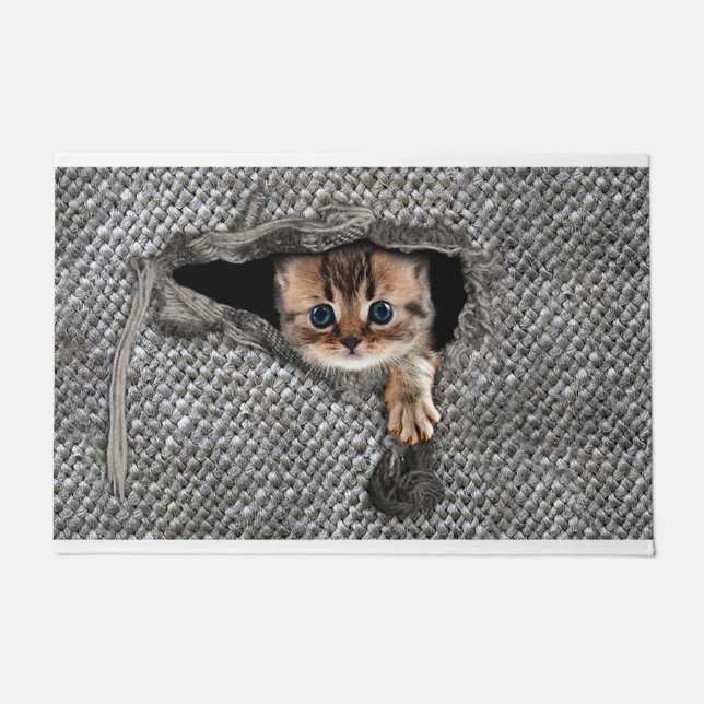 Herzlich willkommen im Cat House - Hoffnung, dass  Fußmatte (Vorderseite)