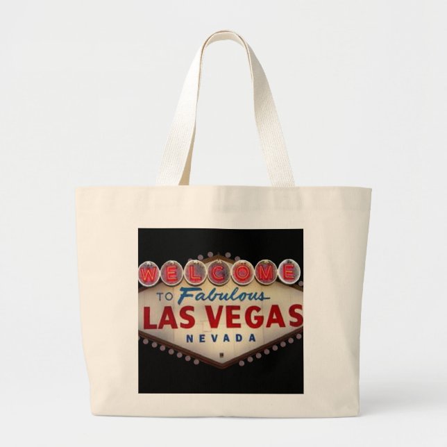 Herzlich willkommen im Fabulous Las Vegas Classic  Jumbo Stoffbeutel (Vorne)