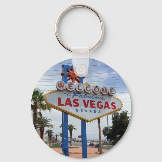 Herzlich willkommen im Fabulous Las Vegas Lucky Sc Schlüsselanhänger (Vorderseite)