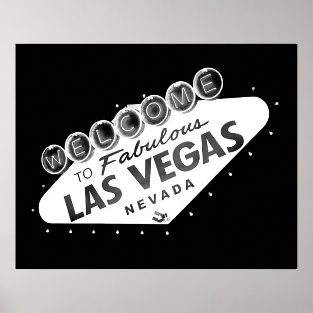 Herzlich willkommen im Fabulous Las Vegas Sign Pos Poster (Vorne)