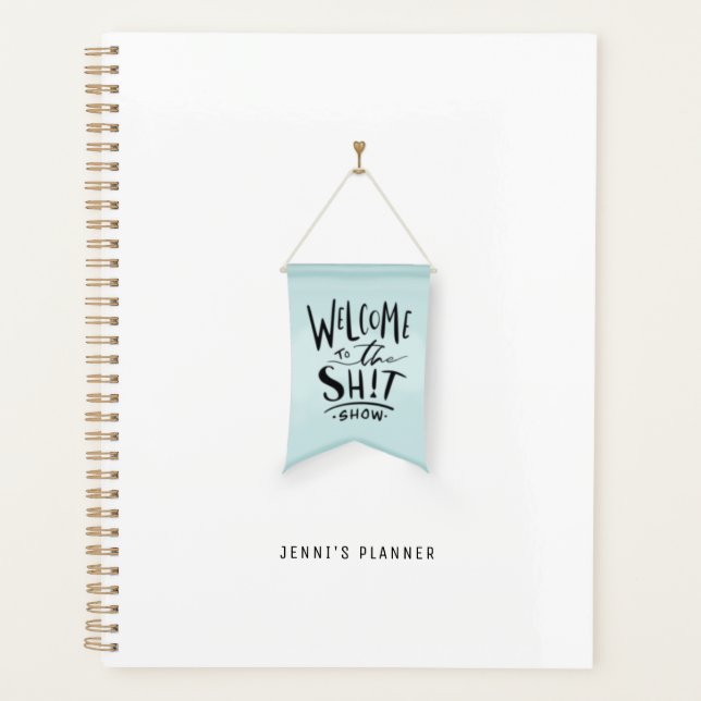 Herzlich willkommen im Kacktest Hand gezeichneter  Planer (Vorderseite)