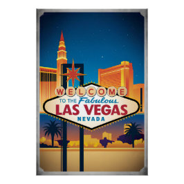 Herzlich willkommen im Las Vegas Nevada Poster