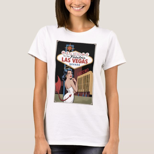 Herzlich willkommen im Las Vegas Nevada T-Shirt (Vorderseite)