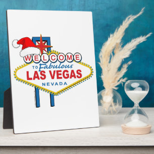 Herzlich willkommen in Fabulous Las Vegas Weihnach Fotoplatte