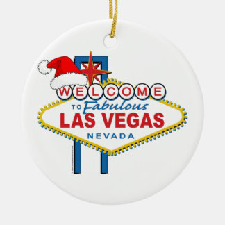 Herzlich willkommen in Fabulous Las Vegas Weihnach Keramikornament