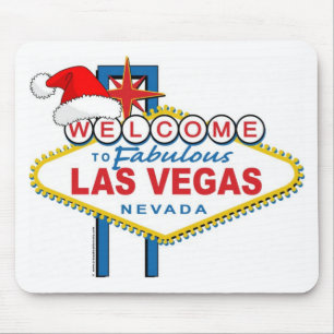 Herzlich willkommen in Fabulous Las Vegas Weihnach Mousepad