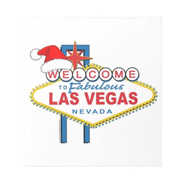 Herzlich willkommen in Fabulous Las Vegas Weihnach Notizblock (Vorderseite)
