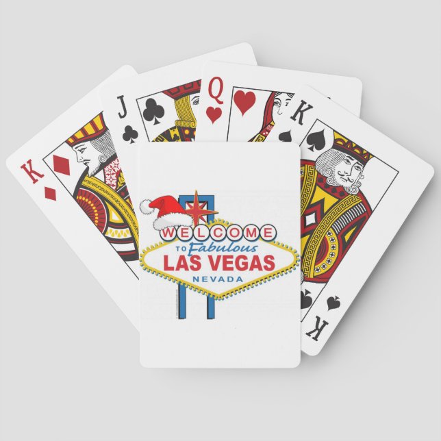 Herzlich willkommen in Fabulous Las Vegas Weihnach Spielkarten (Rückseite)