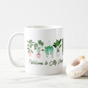 Herzlich willkommen in meinem Jungle Funny Pflanze Kaffeetasse