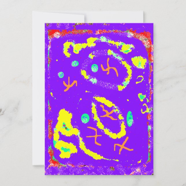 Herzlich willkommen in meiner Party Feier Karte Fa (Vorderseite)