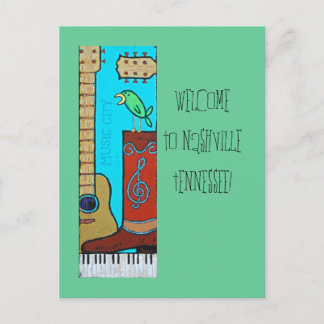 Herzlich Willkommen in NashvilleTennessee! Postkarte
