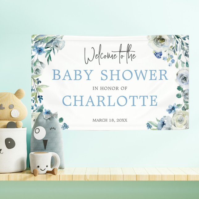 Herzlich willkommen in unserem Baby Shower Elegant Banner (Von Creator hochgeladen)