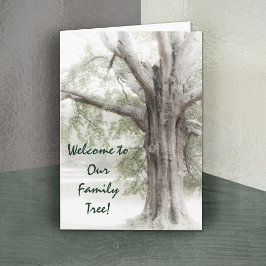 Herzlich willkommen in unserem Familienbaumnotecar Karte