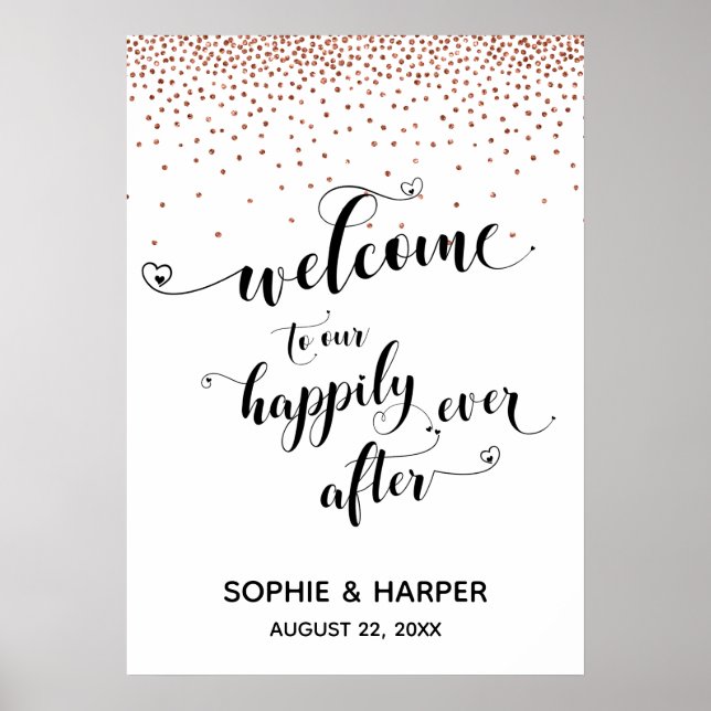 Herzlich willkommen in unserem glücklichen aller Z Poster (Vorne)