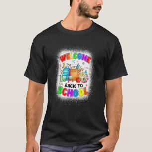 Herzlich willkommen Niedlich Lehrer Schüler Erster T-Shirt