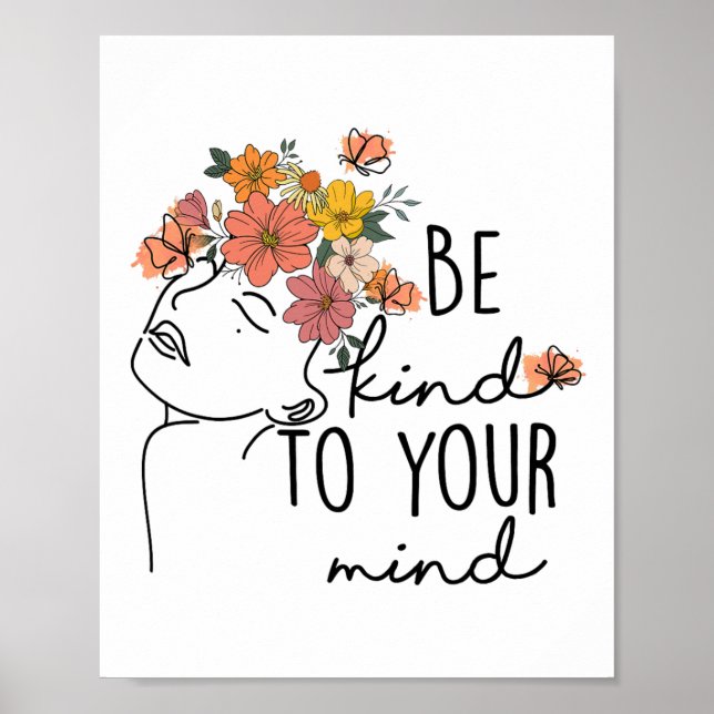 Herzlich willkommen zu deiner bunten Blume Psychis Poster (Vorne)