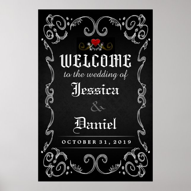 Herzlich willkommen zu Halloween 24x36 Matching Po Poster (Vorne)