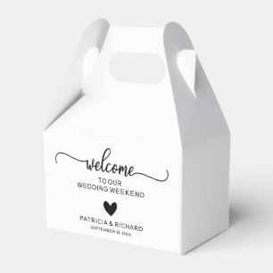 Herzlich willkommenes Hotel niedlich Heart Wedding Geschenkschachtel