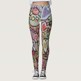 Herzliche Abstrakte Kunst Leggings