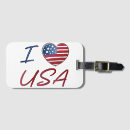 Herzliche American Flag Luggage Tags Gepäckanhänger