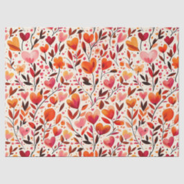 Herzliche Blüten: Valentinstag Seidenpapier