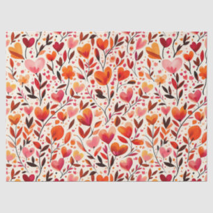 Herzliche Blüten: Valentinstag Seidenpapier