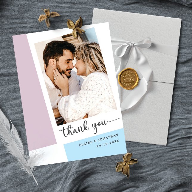 Herzliche Foto Hochzeit Dankeschön-Karte Dankeskarte (Von Creator hochgeladen)