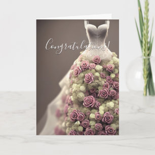 Herzliche Glückwünsche Floral Brautparty Card Karte