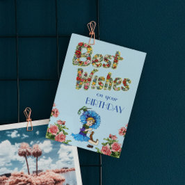 Herzliche Glückwünsche zu Ihrer Wildblume Postkarte