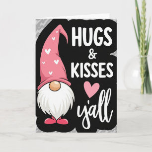 Herzliche Gnom-Hugs-Küsse-Karte Karte