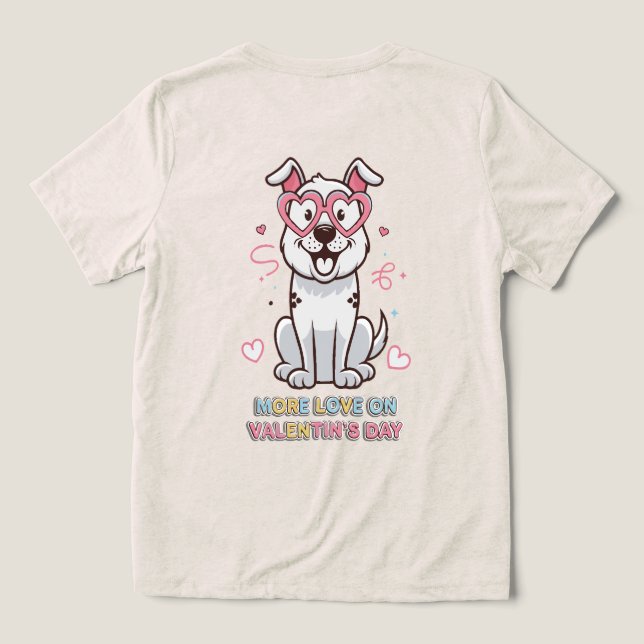 Herzliche Harmonie Tri-Blend Shirt (Design Rückseite)