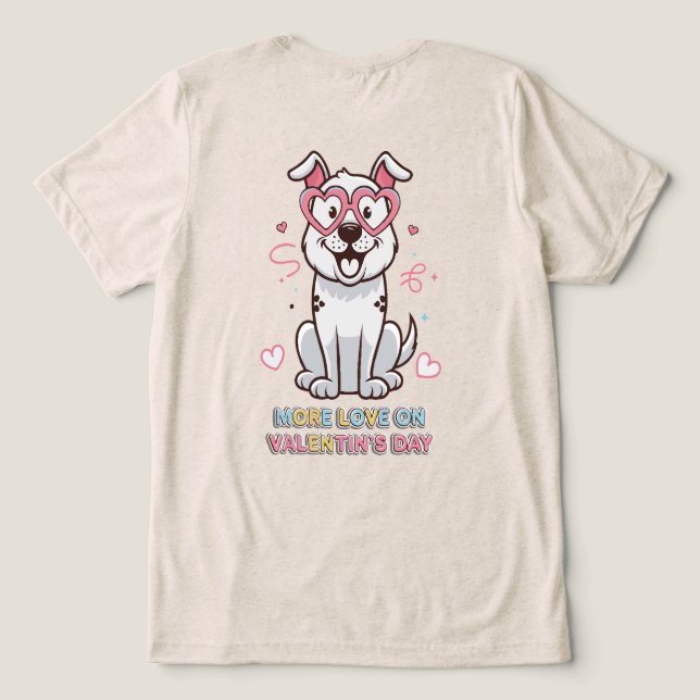 Herzliche Harmonie Tri-Blend Shirt (Design Rückseite)