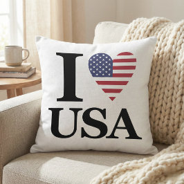 Herzliche Hingabe: I Liebe USA Iconic Pillow Kissen