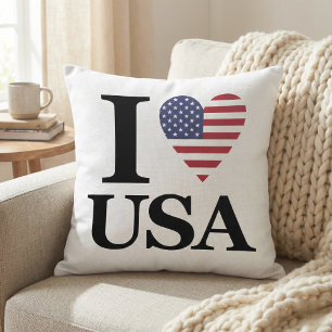 Herzliche Hingabe: I Liebe USA Iconic Pillow Kissen