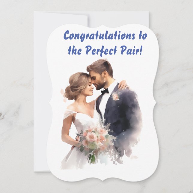 Herzliche Hochzeiten und Einladungen | (Vorderseite)